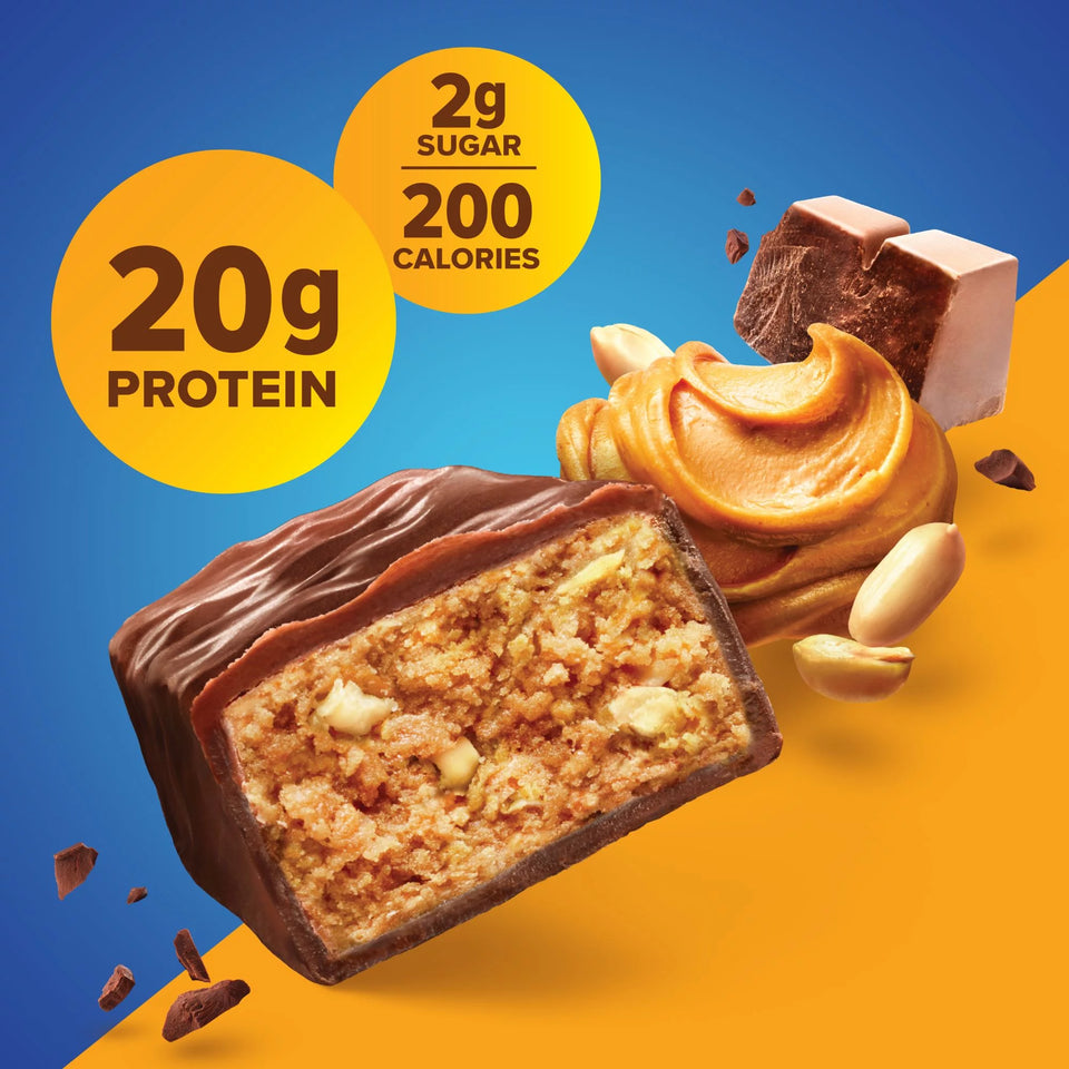 (3 Pack)  Bars, Chocolate Peanut Butter, 20G Protein, Gluten Free, 1.76 Oz, 12 Ct