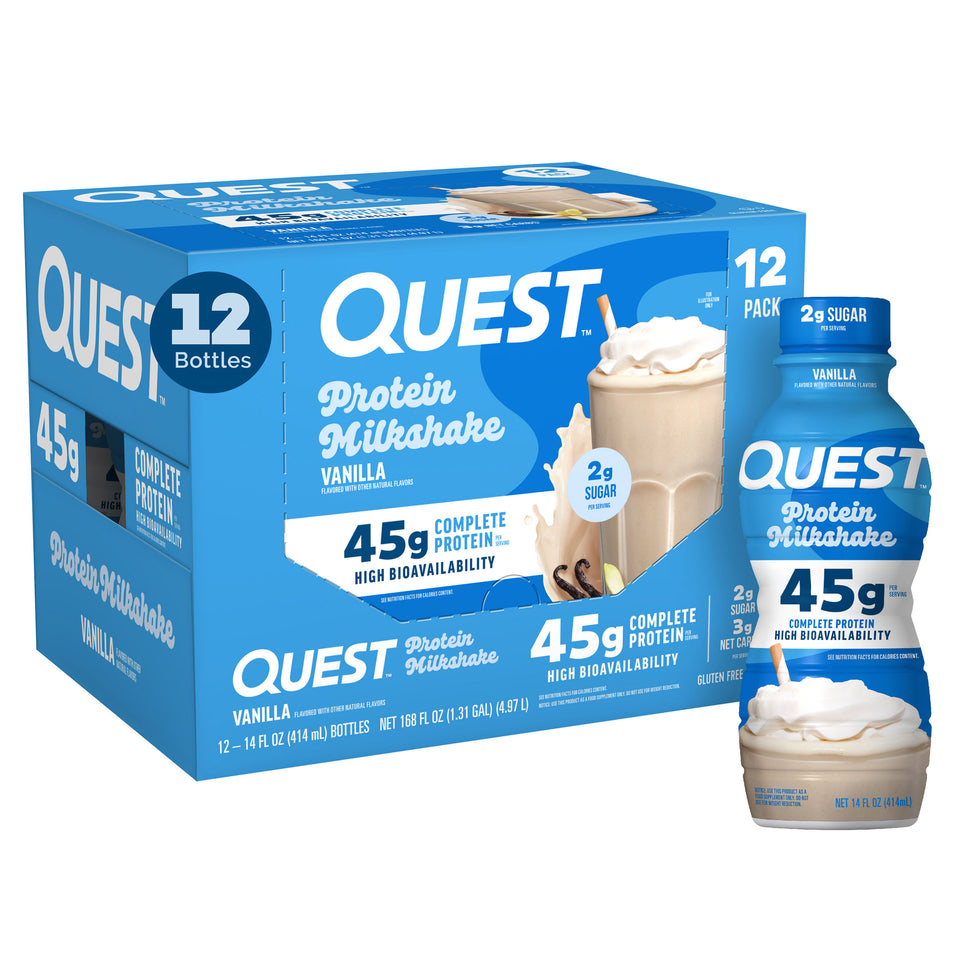 Nutrition 45G Protein Milkshake, 14 Fl Oz, 12-Pack