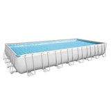Platinum Series Power Steel 31'4" X 16' X 52" above Ground Pool Set, White
