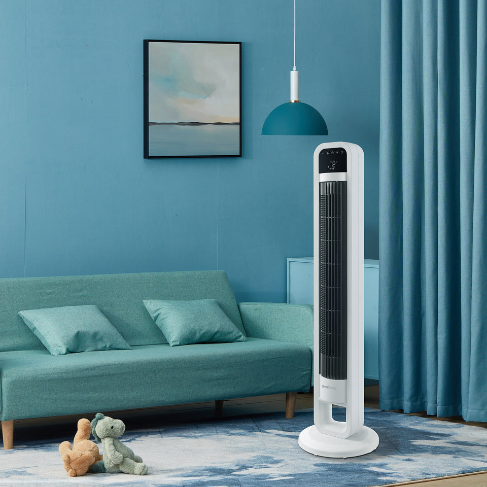 Tower Fan with Internal Oscillation and Wi-Fi