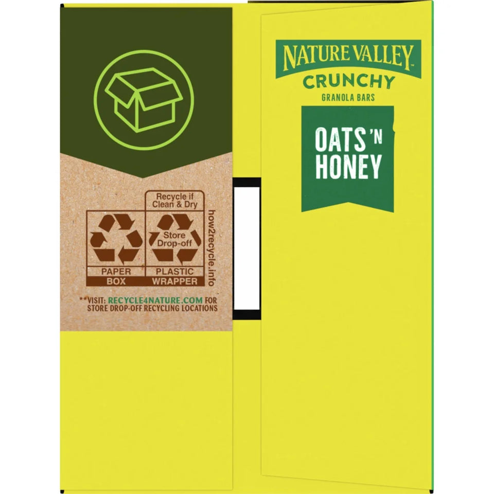 (6 Pack)  Crunchy Granola Bars, Oats 'N Honey, 48 Count, 35.76 Oz (24 Pouches)