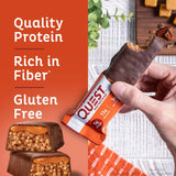 (3 Pack)  Crispy Protein Bar, 15G Protein, Chocolate Caramel Pecan Flavored, Gluten Free, 4 Count