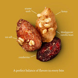 Honey Almonds Glazed Mix, 4 Oz Pouches (6 Packs) - Dry-Roasted Deluxe Mixed Nuts with Tart Cranberries & Madagascar Vanilla - Non-Gmo, Kosher, & Certified Gluten-Free Snacks