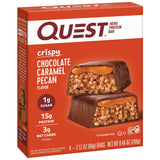 (3 Pack)  Crispy Protein Bar, 15G Protein, Chocolate Caramel Pecan Flavored, Gluten Free, 4 Count