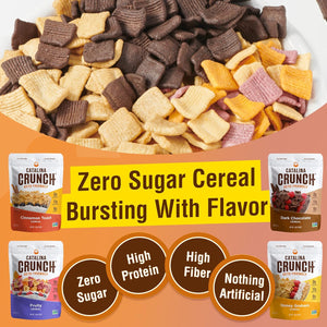 Keto Protein Cereal Variety Pack (8 Flavors) | Low Carb, Zero Sugar, Gluten Free, Fiber | Keto Snacks, Vegan Snacks, Protein Snacks | Keto Friendly Food