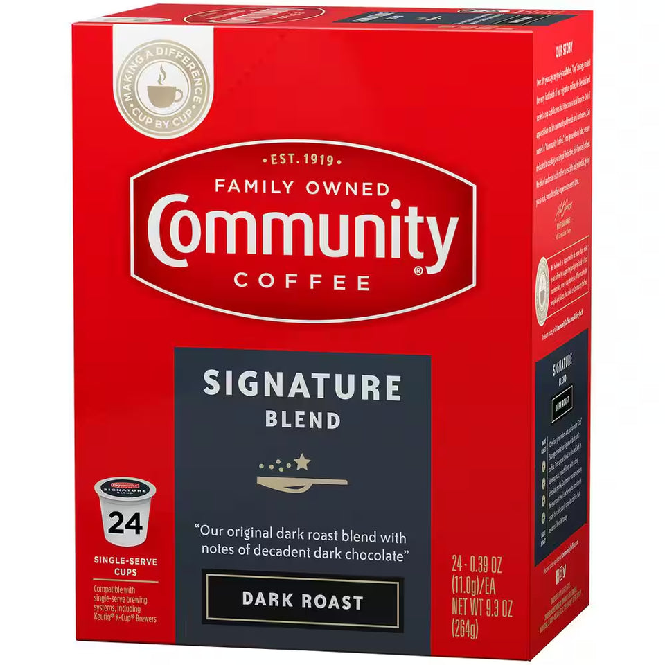 Signature Blend Dark Roast Coffee Single Serve Cups (96-Pack)