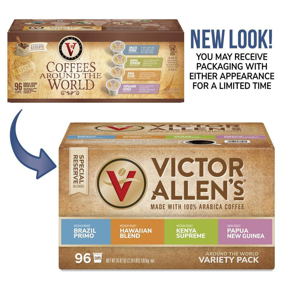 Around the World Variety Pack Single Serve Coffee Pods for Keurig K-Cup Brewers (96 Count)
