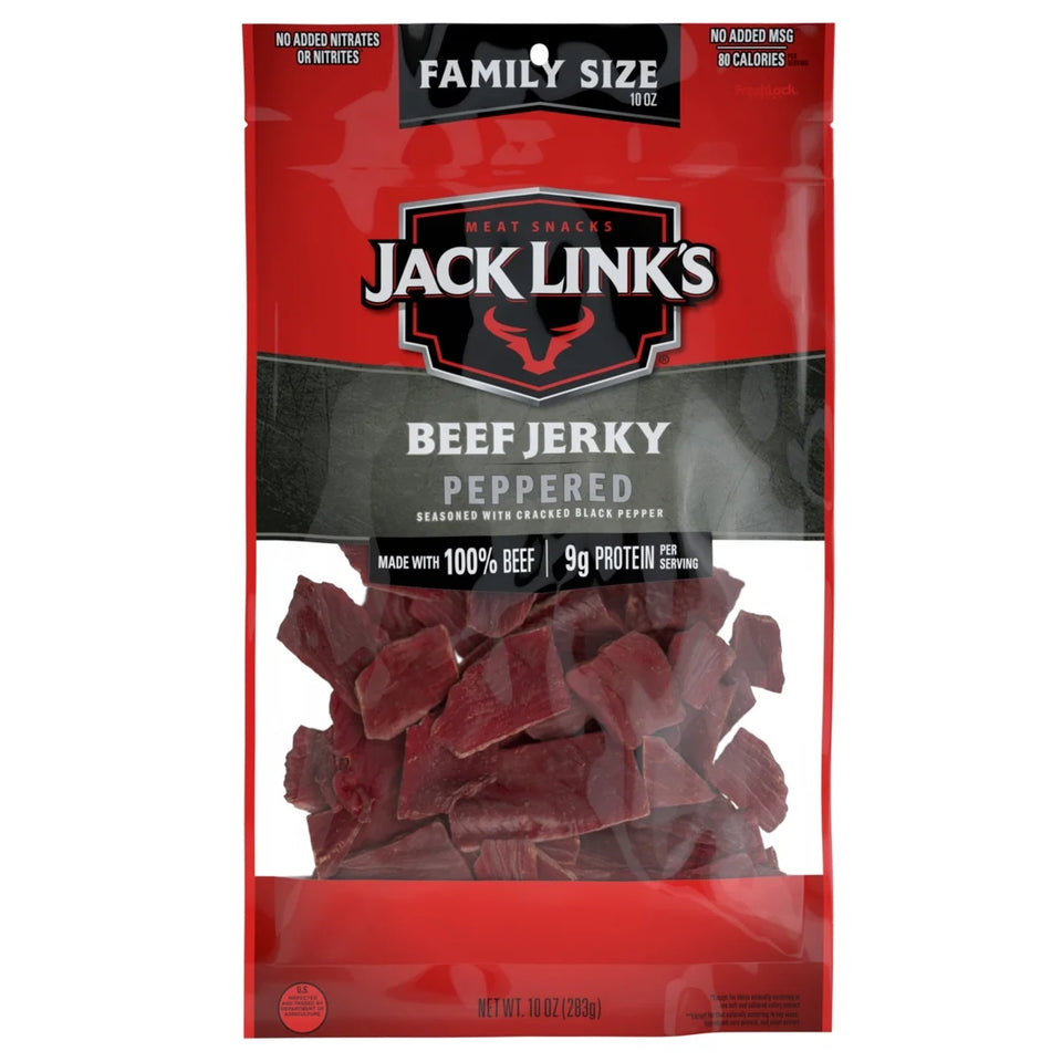 (2 Pack) 10 Ounce  Beef Peppered Jerky 1/1 Count