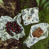 Plastic Free  National Geographic Explorer Pack, Eco Friendly Reusable Sandwich & Food Wrap Set, Sustainable, Zero Waste Food Storage - 1 Sandwich Wrap, 2 Medium Food Wraps