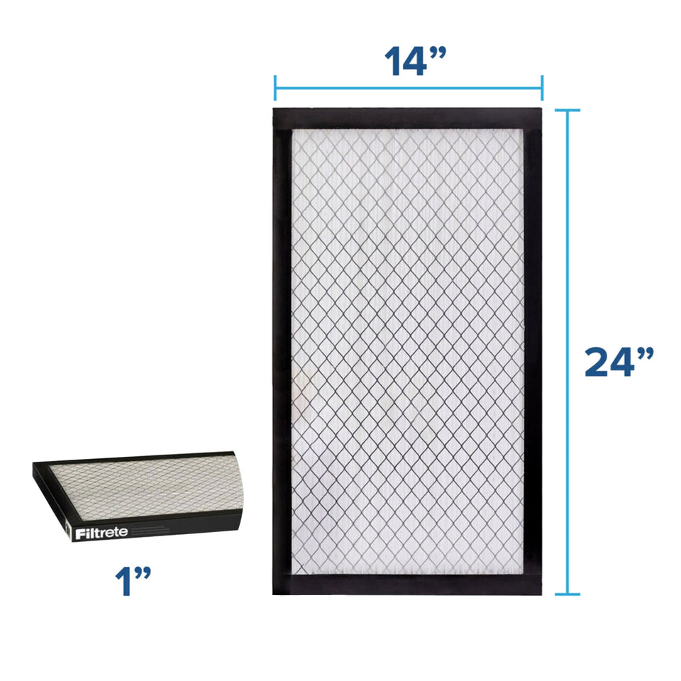 3M 2500 Series  1" Filter, 4-Pack