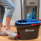Rinseclean Clean Water Microfiber Spin Mop and Bucket System, Clean with Clean Water