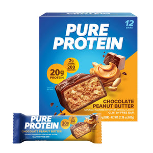 (3 Pack)  Bars, Chocolate Peanut Butter, 20G Protein, Gluten Free, 1.76 Oz, 12 Ct