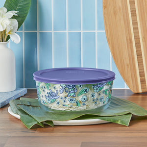 8-Piece Decorated Glass Food Storage Set