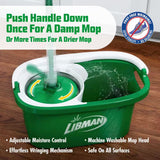 Microfiber Tornado Wet Spin Mop and Bucket Floor Cleaning System with 2 Refills