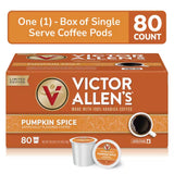 Pumpkin Spice Flavored Coffee Medium Roast Single Serve Coffee Pods for Keurig K-Cup Brewers (80 Count)