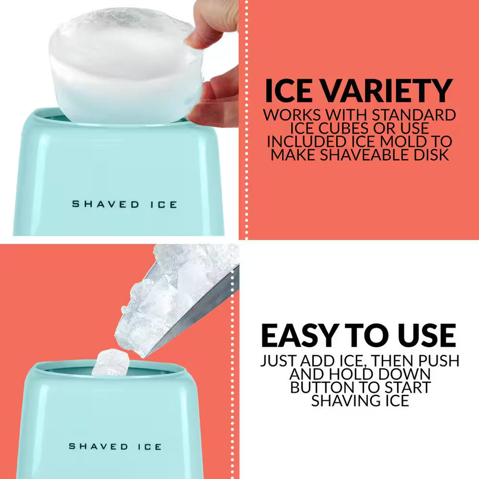 12 Oz. Electric Shaved Ice Snow Cone Machine in Aqua