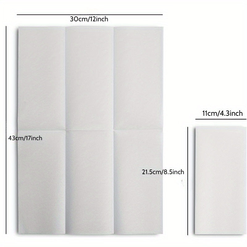 """100pcs Soft and Absorbent Disposable Guest Towels - 12"""" x 17"""" Linen-like Napkins for Bathroom, Restaurant, or Events"""
