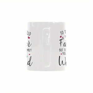 "1pc, Express Lovr for Daddy Mug, Best Father Day Gifts for Daddy Papa Dad, Funny Dad Gifts from Daughter Son, Funny Daddy Cup 11oz White Coffee Mug Tea Cup "