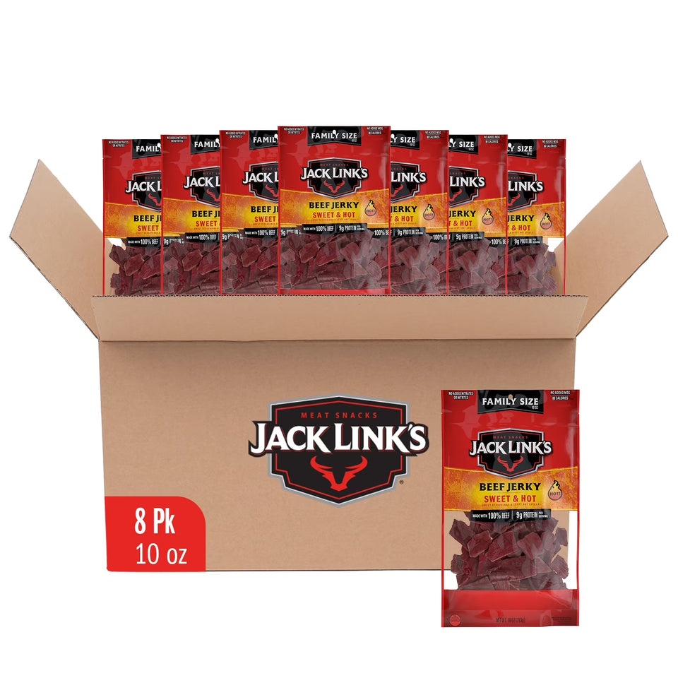 (8 Pack) 10 Ounce  Beef Peppered Jerky 1/1 Count
