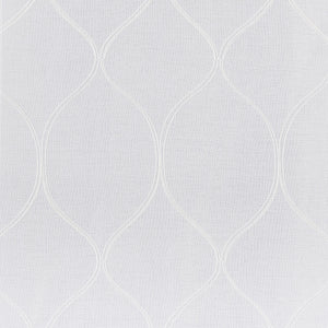Portside Embroidered Trellis Sheer Curtains, 2-Pack