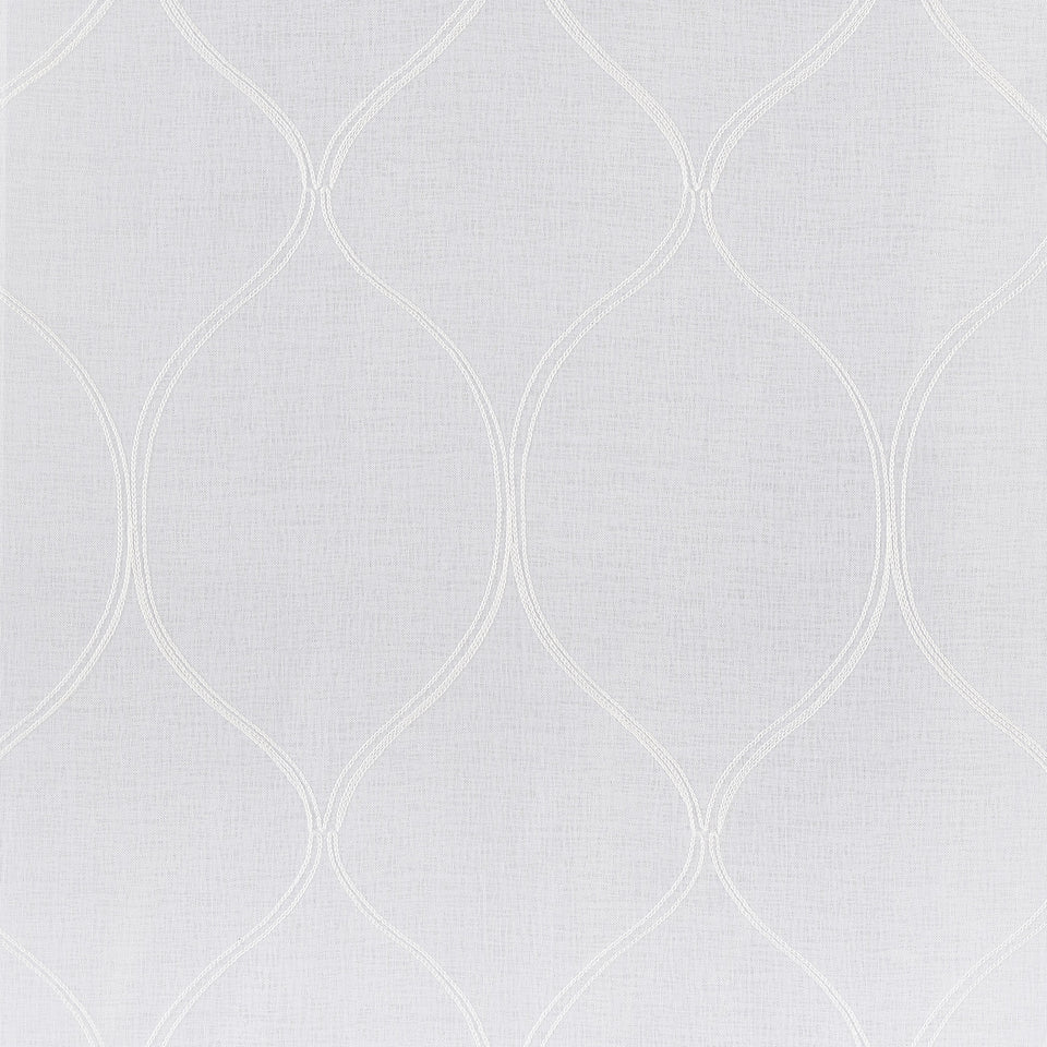 Portside Embroidered Trellis Sheer Curtains, 2-Pack