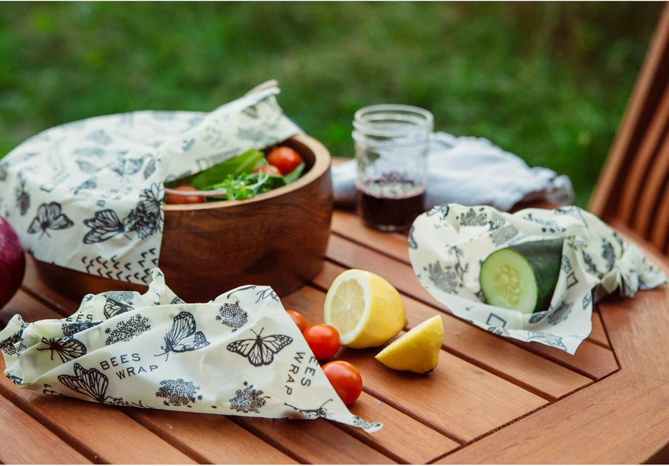 Plastic Free  National Geographic Explorer Pack, Eco Friendly Reusable Sandwich & Food Wrap Set, Sustainable, Zero Waste Food Storage - 1 Sandwich Wrap, 2 Medium Food Wraps