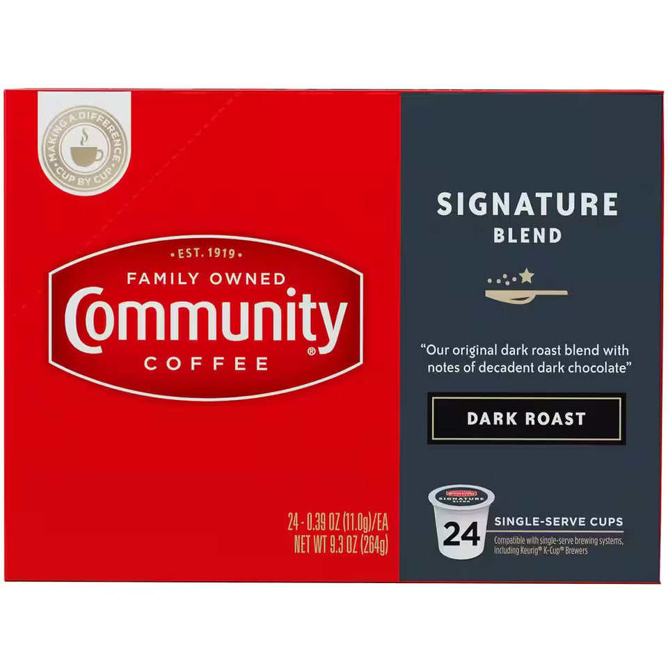 Signature Blend Dark Roast Coffee Single Serve Cups (96-Pack)