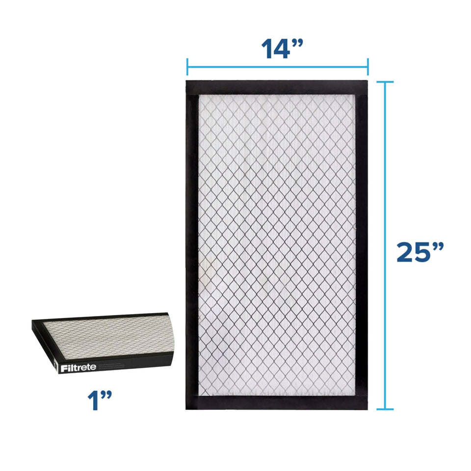 3M 2500 Series  1" Filter, 4-Pack