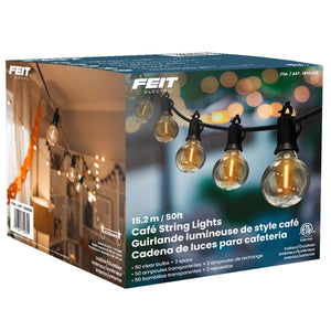 50' LED Cafe String Light