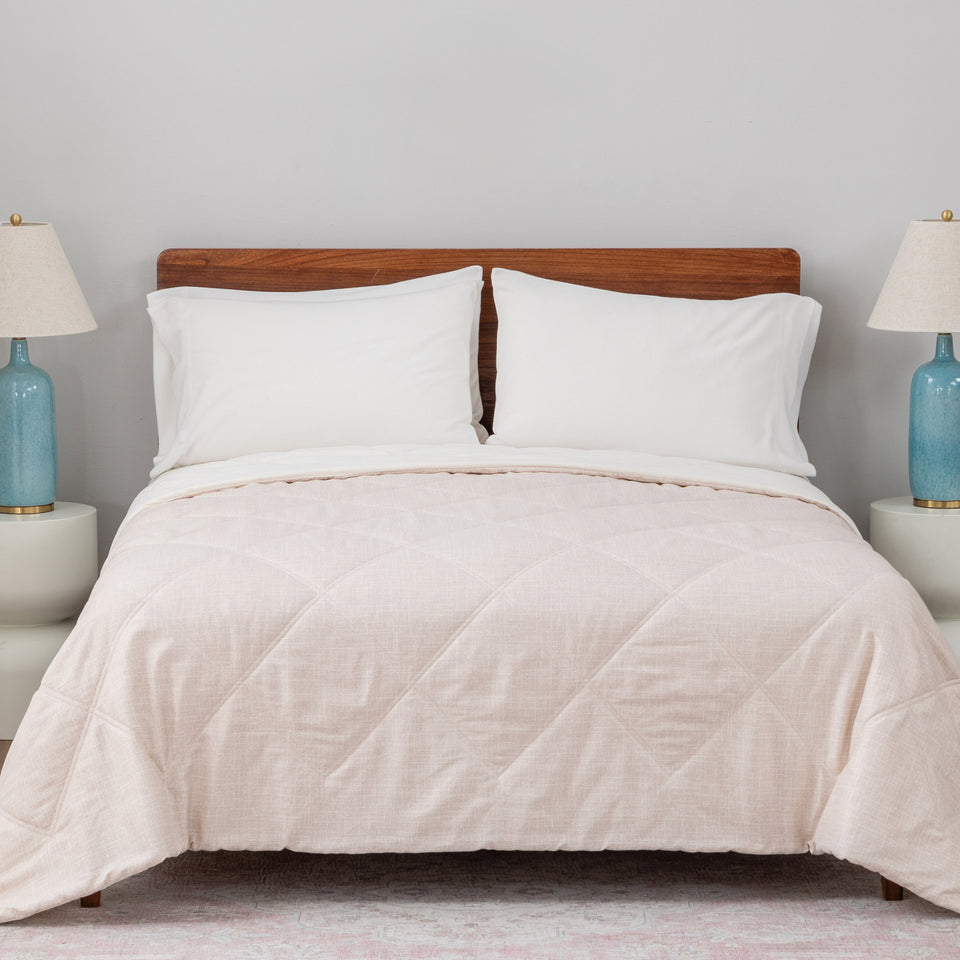 Herringbone Microfiber down Alternative Blanket