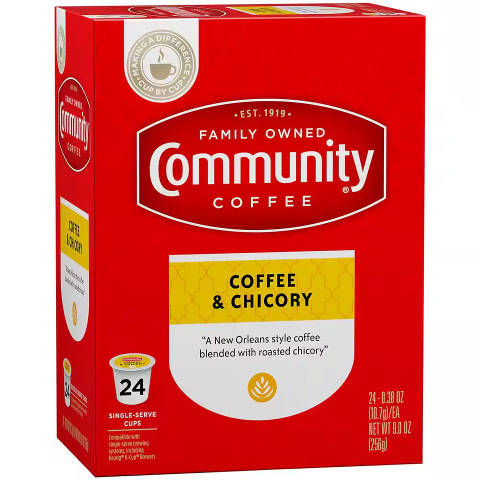 Coffee and Chicory Medium-Dark Roast Coffee Single Serve Pods/K Cups (96-Pack)
