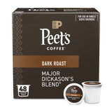 (4 Pack)  Coffee Major Dickason'S Blend Premium Dark Roast Single Serve Coffee Pods, 22 Count