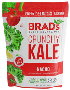 Organic Crunchy Kale, Nacho, 6 Bags, 12 Servings Total