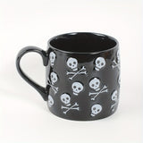 "Spooky Fun" Halloween Skull Ceramic Mug - 24Oz Large Capacity, Microwave Safe, Reusable Coffee & Beer Cup For Adults - Perfect Gift For Men & Women, Ideal For Halloween Decor