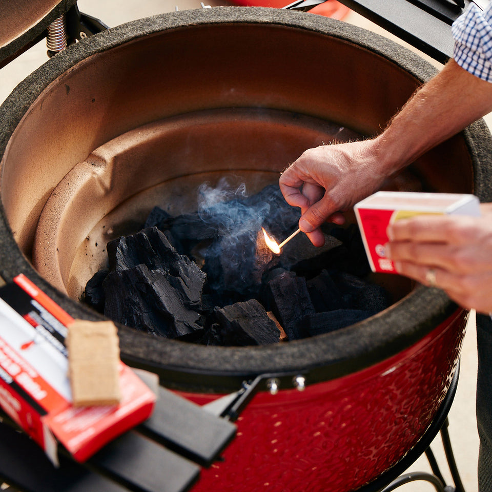 Big Block XL Lump Charcoal & Firestarter Bundle, 40 Lbs Charcoal & 24 Firestarters