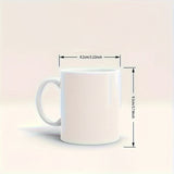 "1pc Funny Ceramic Coffee Mug: ""Well That Escalated Quickly"" 11oz Novelty Cup for Esports, Office & Gifts"