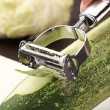"Compact" Stainless Steel Multi-Functional Vegetable Peeler - Easy-Grip, Durable Fruit & Potato Slicer For Home And Restaurant Use, Easy Clean Slicer For Food And Vegetables
