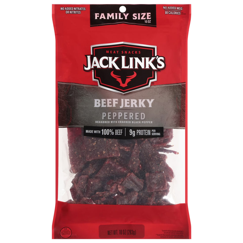 (8 Pack) 10 Ounce  Beef Peppered Jerky 1/1 Count