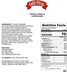 (6 Pack)  French Vanilla Cappuccino, 16 Oz Canister