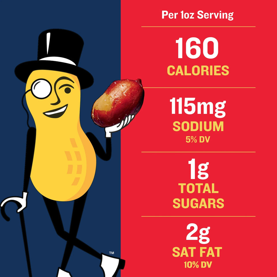 (6 Pack)  Redskin Spanish Peanuts, Roasted Salted Peanuts, Plant Based Protein, 12.5 Oz Steel Can