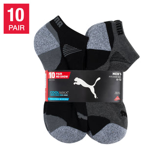 Men'S No Show Sock, 10-Pair