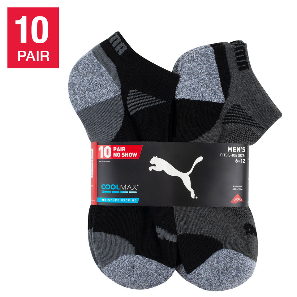 Men'S No Show Sock, 10-Pair