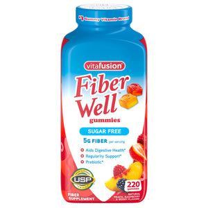 Fiber Well 5 G Sugar Free Fiber, 220 Gummies