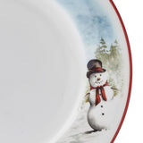 Snowman Enchantment 12-Piece Bone China Dinnerware Set