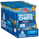 Ranch Flavored Protein Chips, Keto Friendly, Baked Not Fried, Ranch, 8 Count