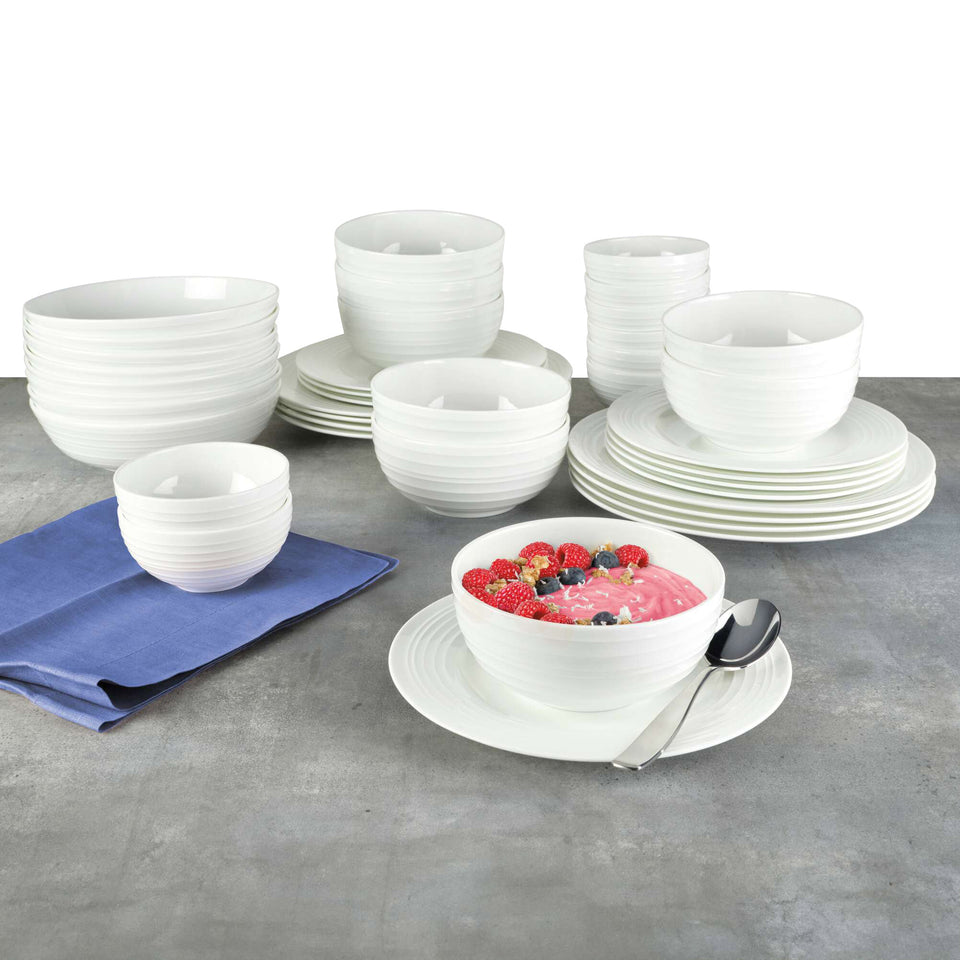 Ciara 40-Piece Bone China Dinnerware Set