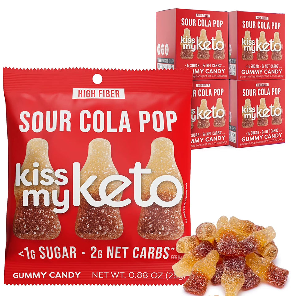 Gummy Candy, Sour Bears, 8 Bags, 0.88 Oz (25 G)