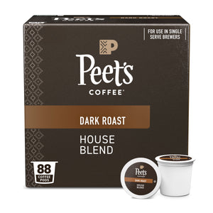 (4 Pack)  Coffee Major Dickason'S Blend Premium Dark Roast Single Serve Coffee Pods, 22 Count