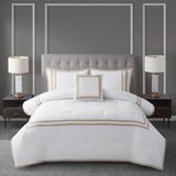 Hotel Border 4-Piece Comforter Set