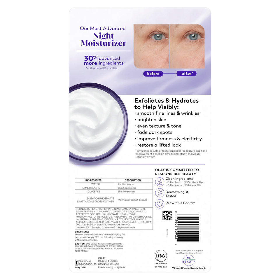 Pro Advanced Retinol Complex Night Moisturizer, 1.7 Oz, 2-Pack
